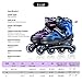 VECHZY Comfortable Adjustable Inline Skates with Light up Wheels, Beginner Illuminating Rollerblades for Kids, Women and Men