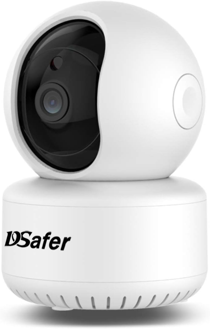 WiFi Camera with 2 Way Audio, Auto Motion Tracking 1080P Indoor WiFi IP Cameras for Home Security, 2.4ghz Pan Tilt Night Vision Wireless Cloud survalliance Camera for Pet Dogs Baby from DSafer