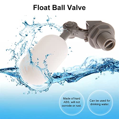 1/2" Float Ball Valve Automatic Fill Feed Humidifier Tank Pond Shut Off with Adjustable Arm for