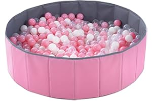 PlayMaty Ball Pits - Folding Portable Baby Kids Play Ball Pool (Balls Not Included) Double Layer Oxford Cloth Not Need to Inflate Stable Ball Pool for Toddler
