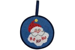 ALICE PETERSON Ho Ho Ho Santa Christmas Ornament - Needlepoint Kit