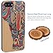 iProductsUS Elephant Phone Case Compatible with iPhone 8Plus, 7Plus, 6Plus, 6s Plus and Magnetic Mount-3D UV Printed Colorful Elephant Wood Cases,Built-in Metal Plate,TPU Protective Covers (5.5