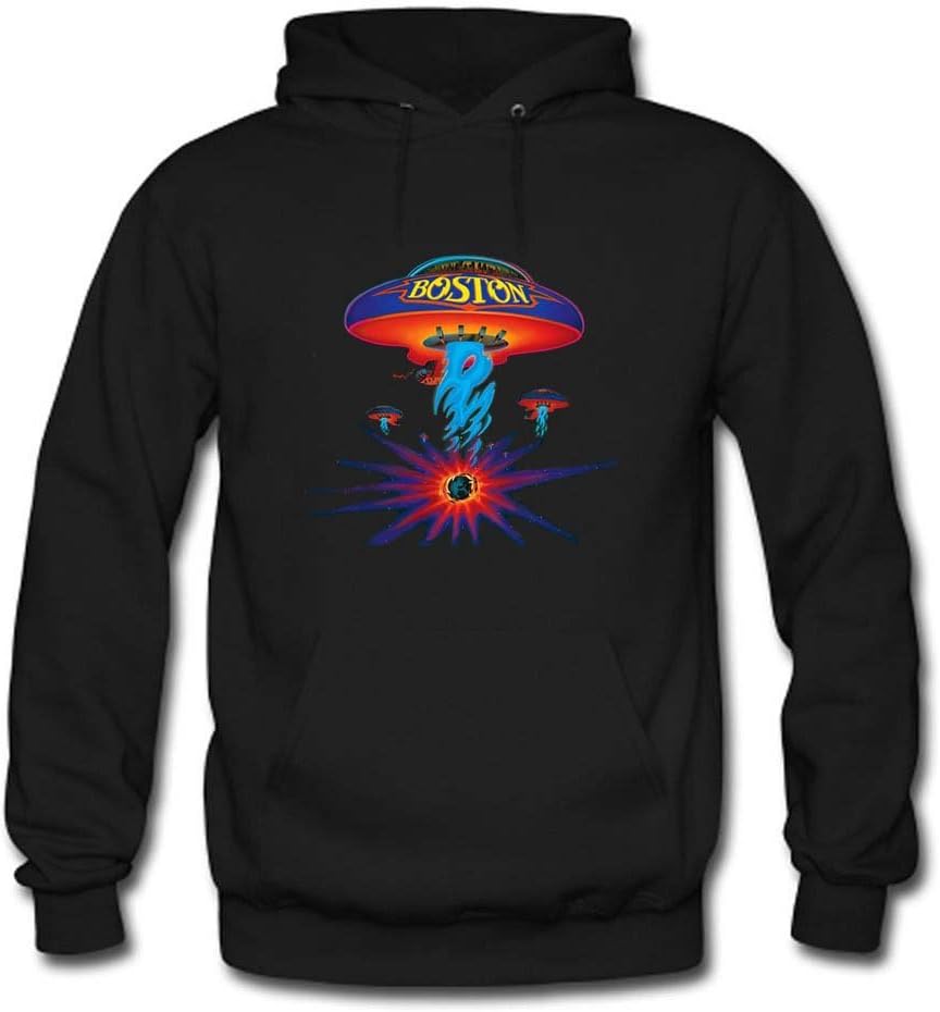 CHALKA Printing Custom Boston Rock Band Classic Spaceship Women's Classic Hoodie Sweatshirt Red