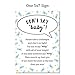 Don’t Say Baby Game for Boys Baby Shower Clothespin Game Includes One 5x7 Sign and 48 Mini Blue Clothespins