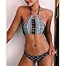 HOT Sale!Women's Bikini Set,Canserin Womens Print Bandage Two-piece Bikini Swimsuit Beachwear (S, Black)
