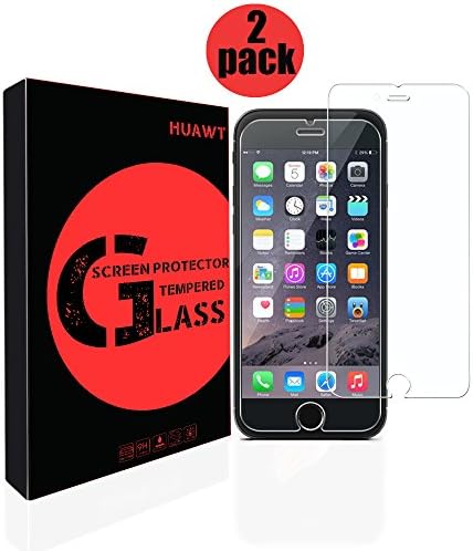 iPhone 7 screen protector, HUAWT Screen Protect Tempered Glass, 3D Touch Compatible, No Bubbles, Oil and Scratch Coating, Touch Clear [4.7 inch] [2 Packs]