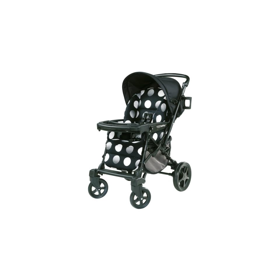 Peg Perego Uno Convertible Carriage to Stroller System in Revi Black on