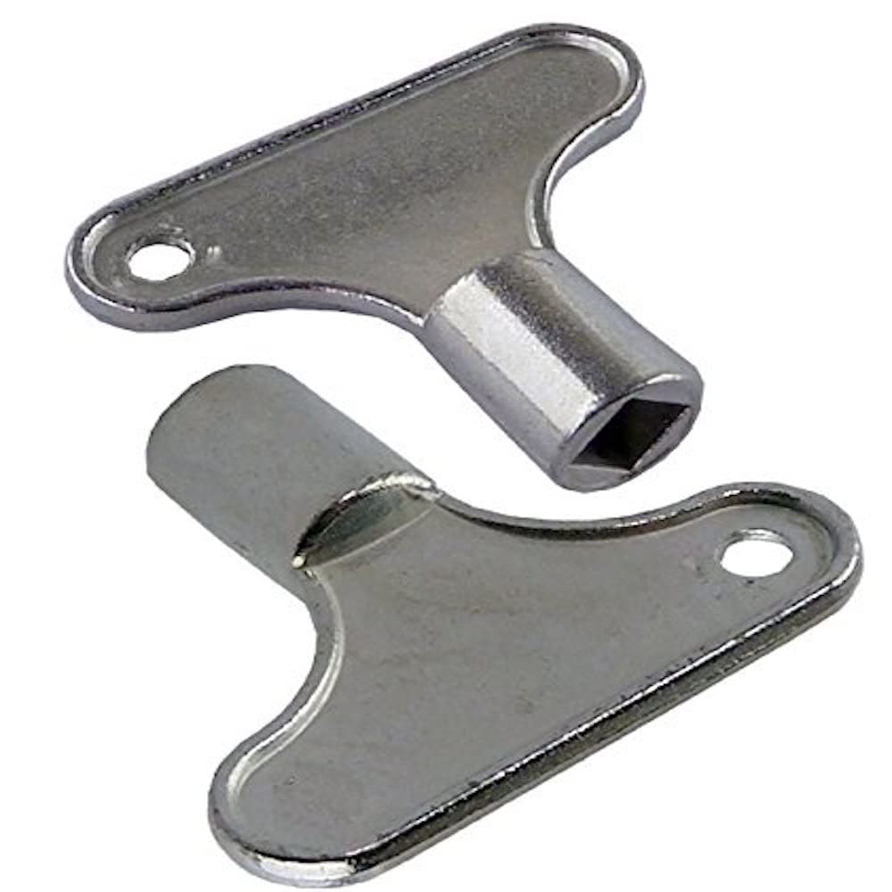 Merriway BH03438 (4 Pcs) Alloy Radiator Key - Pack of 4 Pieces