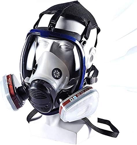 PPWYY Mask Protective Respirator Rubber 360° Full Seal Protection (Respirator +Canister) Widely Used in Organic Gas