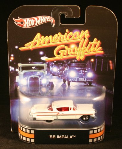 Hot Wheels Retro American Graffiti 1:55 Die Cast Car '58 Impala