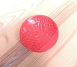 Bright Pink Ring Dish - Handmade Jewelry Holder with Geometric Pattern and Bright Pink Glaze