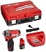 Milwaukee 2452-22 M12 Fuel 1/4 Impact Wrench Kit W/2 Bat