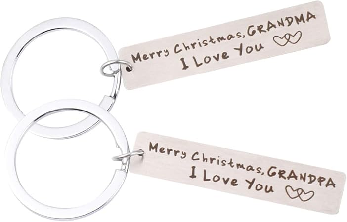 Buon Natale Nonna.Toyvian Buon Natale Nonno Nonna Ti Amo Portachiavi Regali Di Natale Creativi Ciondolo Gioielli Portachiavi Ornamenti Artigianali Nonno Nonna Amazon It Casa E Cucina