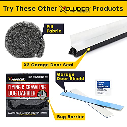 Xcluder 48" LowProfile Door Sweep, Dark Bronze Seals Out Rodents