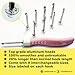 [2nd Gen] Yarn Mania Aiyana Crochet Hooks | Light Up Crochet Hooks with 9 Sizes Interchangeable Aluminum Heads | Ergonomic Curve Shape, Soft Handle and Two Brightness Settings (Light Pink)
