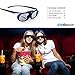 WOWOTO DLP Link 3D Glasses, Rechargeable 3D active Glasses for ALL DLP Projectors and DLP 3D TV’s