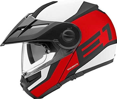 Amazon シューベルト Schuberth オン オフロード ヘルメット E1 カラー Guardian レッド サイズ 53 オフロード 車 バイク