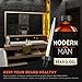 Modern Man Beard Oil and Leave-In Conditioner - 100 Percent Natural Pure Organic - For Beard, Mustache, Goatee and Skin Grooming - Unscented - 2 Ounces