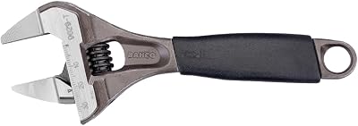 Bahco 9029-T Slim Jaw Adjustable Wrench 170mm Narrow Jaw Ultra Wide Opening
