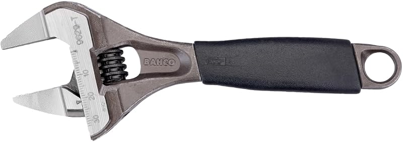 Bahco 9029-T Slim Jaw Adjustable Wrench 170mm Narrow Jaw Ultra Wide Opening