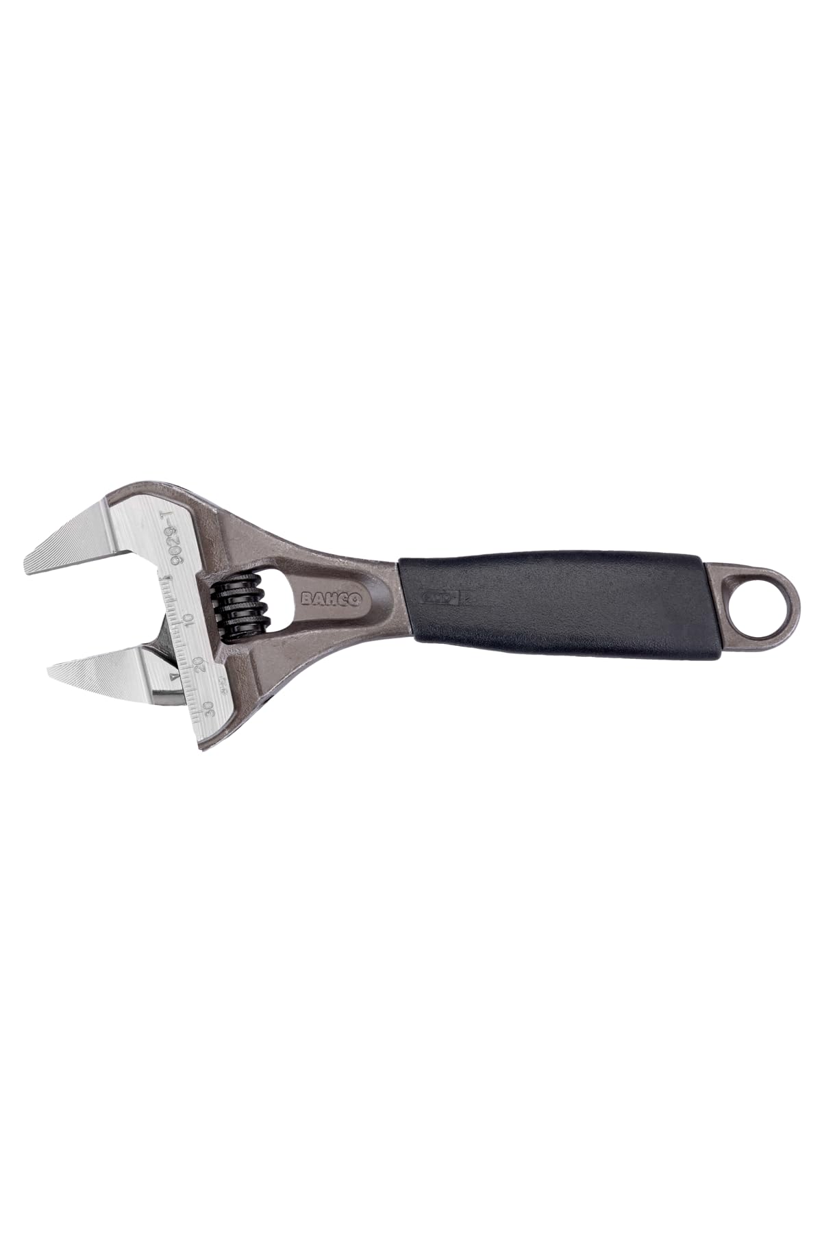 Bahco 9029-T Slim Jaw Adjustable Wrench, 170mm Length, Silver/Grey/Black