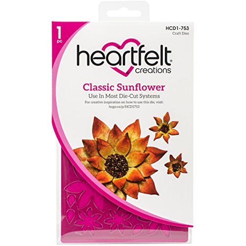 Heartfelt creations classic sunflower .5" to 3&quo…