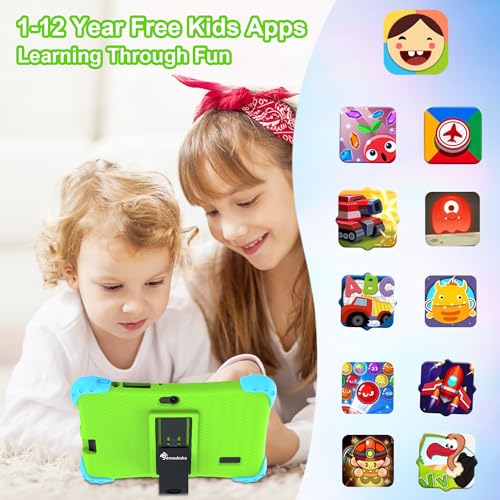 Kids Tablet Android 11 Toddler Tablet for Kids Learning Tablet with 2