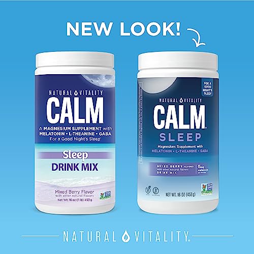 Natural Vitality Calm Sleep, Melatonin & Magnesium Citrate, Sleep Aid