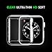 Apple Watch 3 Screen Protector Case Leeanyoung Ultra-Thin Soft TPU Case 0.3MM High Transparency Full Cover for New Apple Watch Series 3 (2107) 42mm