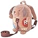 Me Too Baby Cartoon Plush Backpack Anti-lost Shoulder Bags for 1-3 Years Old Kids (Brown Dog)