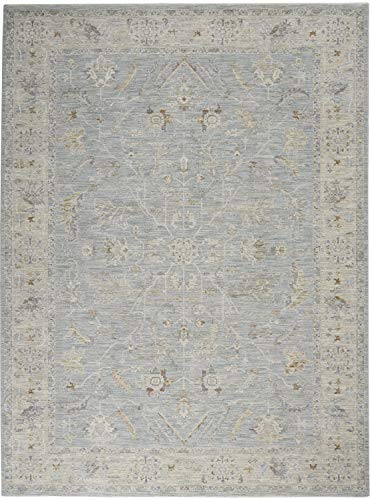 Nourison Home Asher Vintage Traditional Blue 5'3" x 7'8" Area -Rug, Traditional…