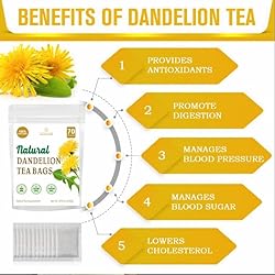 70 Premium Organic Dandelion Root Tea