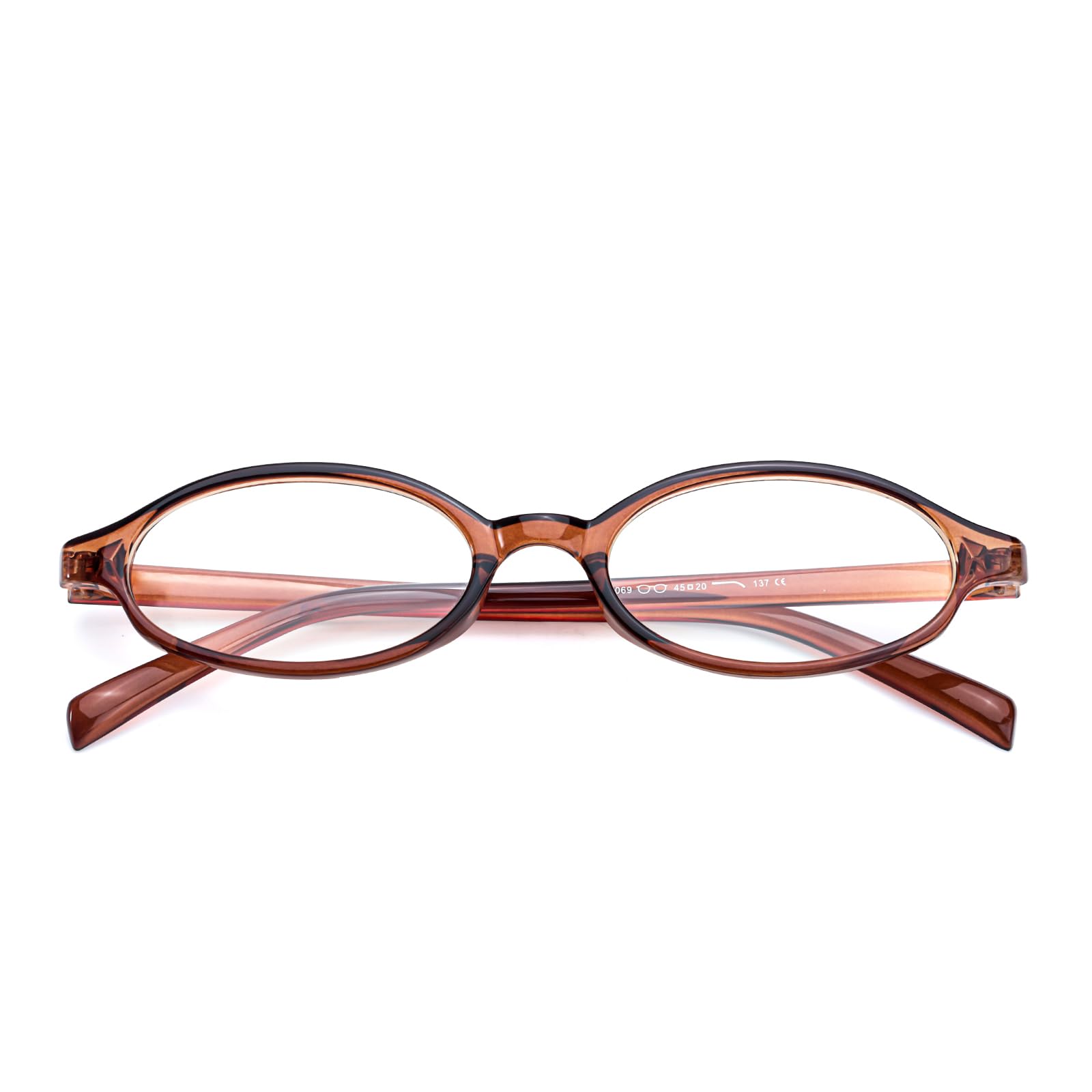 Photo 1 of SODQW Fashion Fake Glasses Oval Y2k Eyewear Frame Anti Blue Light Trendy Glasses for Women Clear Cosplay Glasses