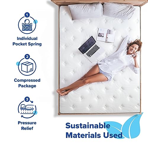 Olee Sleep 10 Inch Gel Infused Foam Top Innerspring Mattress, Twin