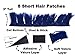 Helmet Hawks ™ Motorcycle Helmet Mohawk w/Sticky Hook and Loop Fastener Adhesive (8) Hair Patches 2