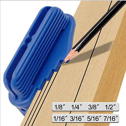 Offset Center Marking Tool Rockler Center Offset Scriber Pencils Marking Tool Fits Standard Wooden (Blue)