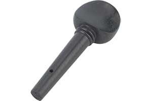 4 Pcs Violin Strings Shaft, Tuning Pegs Accessories Ebony Solid Wood for 1/8 1/2 1/4 Violin (1/4 violin pegs ebony with fishe