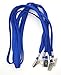 Bird Fiy® 50 Pcs Lanyard Bulldog Clip 32-inch Flat Braid Neck Lanyard for Id Cards/badges (Blue)