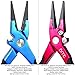 BITE Professional Aluminum Saltwater Fishing Pliers -Spring Loaded-Rubber Insert Grips-Tungsten Carbide Cutters-WITH a SET of REPLACEMENT CARBIDE CUTTERS & PREMIUM CLIP SHEATH