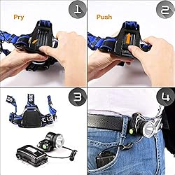 OEUUDD Headlamp, Upgrade 8000 High Lumens Ultra