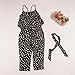FEITONG 2018 Hot Fashion Toddlers Children Girls Love Heart Straps Jumpsuits 7T(6-7Y), Black