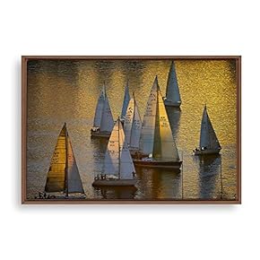 signwin Framed Canvas Wall Art Voyage Canvas Prints...