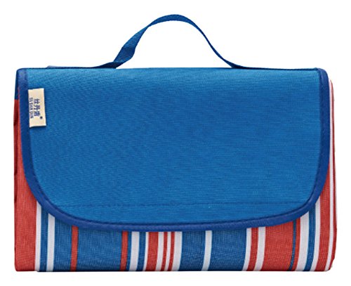 YSD YS7 Waterproof Picnic Blanket Outdoor Beach Mat Tote Foldable Sand Resistant, Large - Thumbnail 2