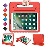 BMOUO Case for New iPad 9.7 Inch 2018/2017 - Shockproof Case Light Weight Kids Case Cover Handle Stand Case for iPad 9.7 Inch 2017/2018 Previous Model - Red