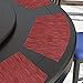 4 woven placemats for kids red dinning placemats chilewich placemat vnyl placemats oval placemats red table mats table runner table mats for round kitchen table Wipe Clean