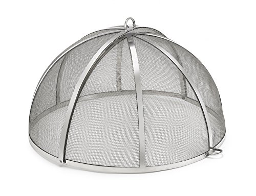Good Directions 30" Stainless Steel Spark Screen for Fire Pit and Paver Pit, Hinged, Heavy Duty, Easy Access