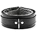 Boyd Set Ankle Wrist Cuffs Collar Chain Leash Handcrafted Full Grain Leather (Black, Small)thumb 2