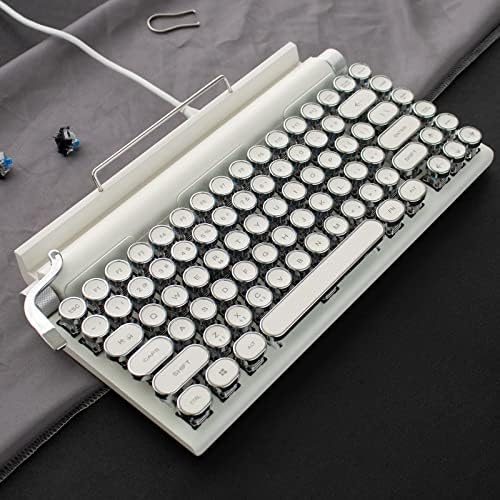 سعر SUEHIODHY Vintage Typewriter Keyboard Bluetooth5.0 LED Backlit