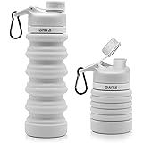 ONTA Collapsible Water Bottle- BPA Free Silicone Foldable Water Bottle for Travel,Silicone Portable Leak-Proof Travel Water B