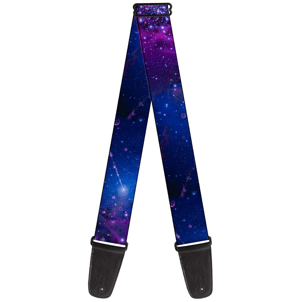 Buckle-Down Guitar Strap, Galaxy Blues Purples, 2 Inches Wide